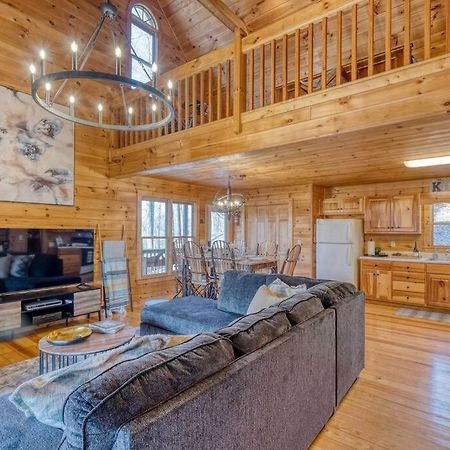 Mtn Cabin Sleeps 10 - 5 Mins To Fishing & Camping Ellijay Extérieur photo