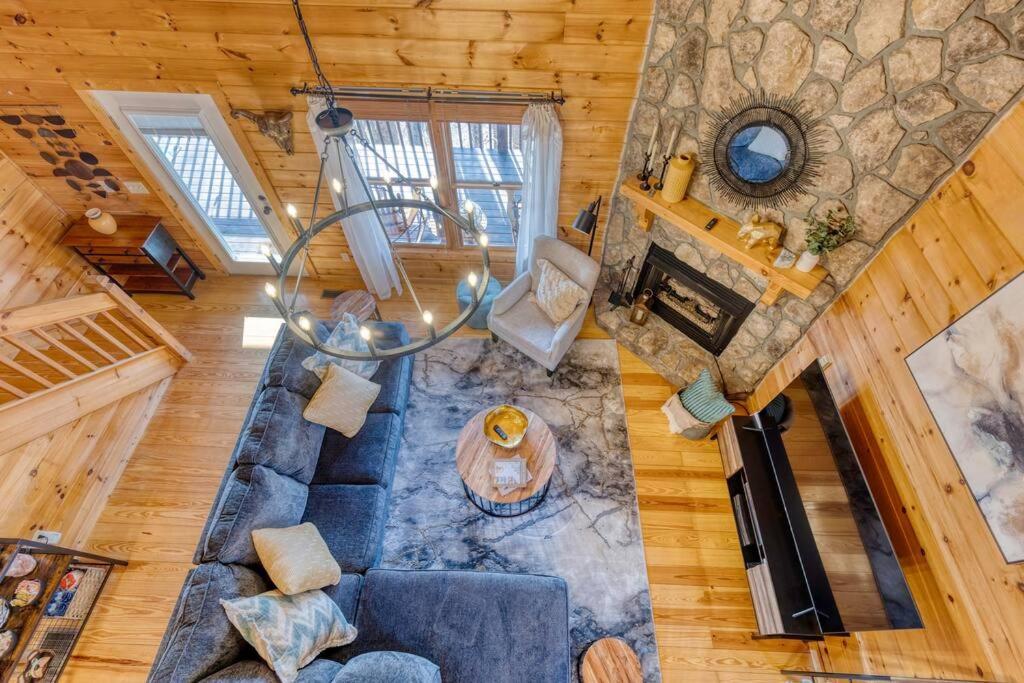 Mtn Cabin Sleeps 10 - 5 Mins To Fishing & Camping Ellijay Extérieur photo