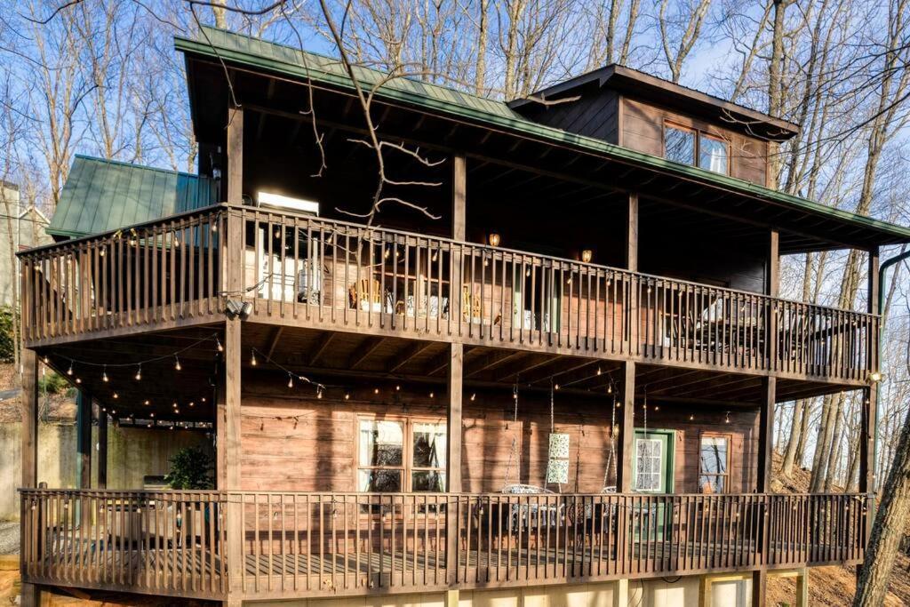 Mtn Cabin Sleeps 10 - 5 Mins To Fishing & Camping Ellijay Extérieur photo
